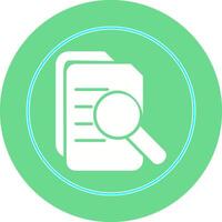 Magnifier Document Vector Icon