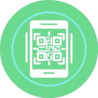 icono de vector de código qr