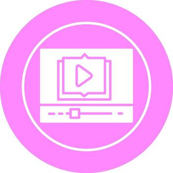 icono de vector de tutoriales