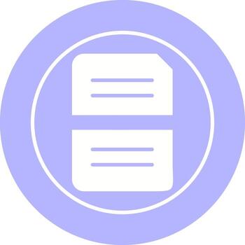 Split Document Vector Icon