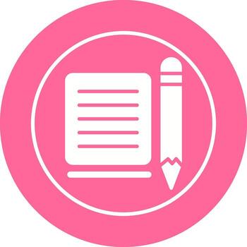 nota, vector, icono vector