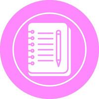 Notebook And Pen Vector Icon