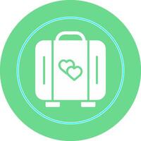 Lover Suitcase Vector Icon