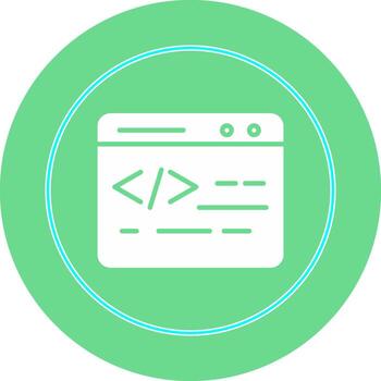 icono de vector de codificación web