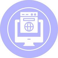 icono de vector de sitio web