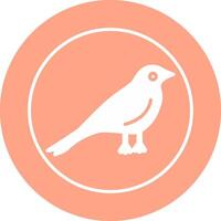 icono de vector de pájaro