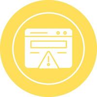 Web Error Vector Icon