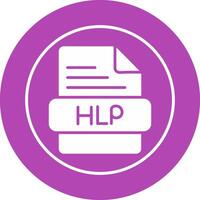 icono de vector de hlp