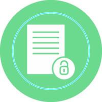 Unlock Documents Vector Icon