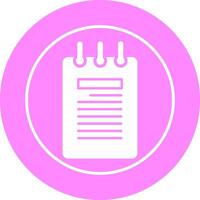 Notepad Vector Icon