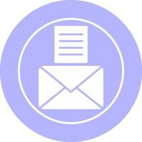 icono de vector de documentos de correo electrónico