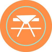 icono de vector de mesa de picnic