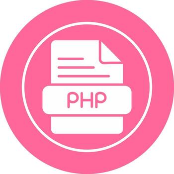 icono de vector de php