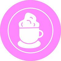 icono de vector de café cremoso