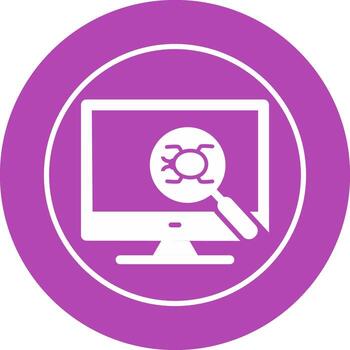 icono de vector de depuración