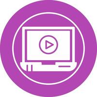 Video Screening Vector Icon