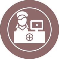 Hospital Reception Vector Icon