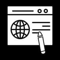 sitio web diseño vector icono