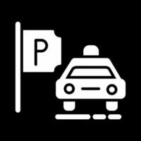 Taxi Stand Vector Icon