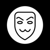 icono de vector de máscara de hacker