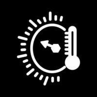 icono de vector de indicador de temperatura