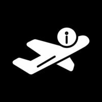 icono de vector de información de vuelo