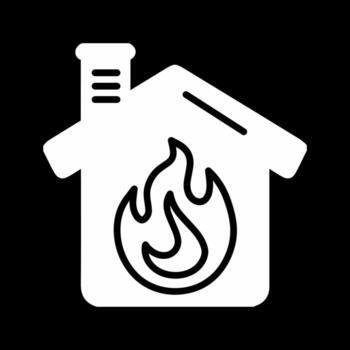 Housefire Vector Icon