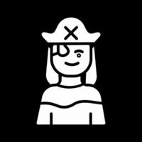 Female Pirate Vector Icon