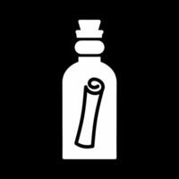 Scroll in Bottle Vector Icon