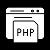 icono de vector de php