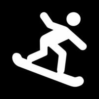 icono de vector de snowboard