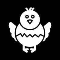 icono de vector de pollito