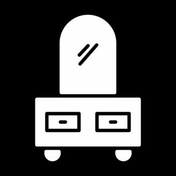 Dressing Table Vector Icon