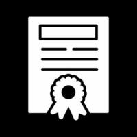 icono de vector de certificado