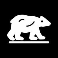 icono de vector de oso polar