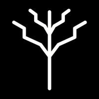 Tree with no leaves Vector Icon