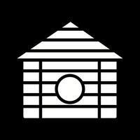 Wood Cabin Vector Icon