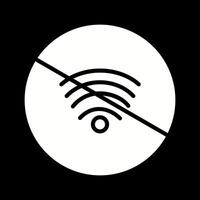 sin icono de vector wifi