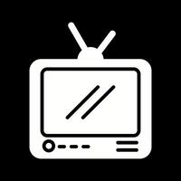 icono de vector de transmisión de televisión