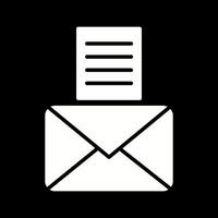 icono de vector de documentos de correo electrónico