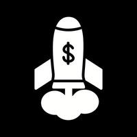 Marketing Rocket Vector Icon