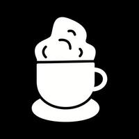 icono de vector de café cremoso