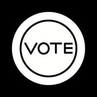 icono de vector de enlace de voto