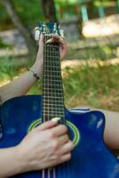 pretty young woman in the nature, woman in summer day photo