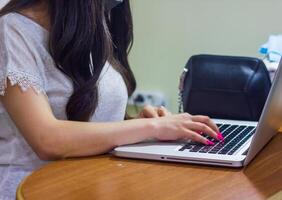 pretty girl in office photo