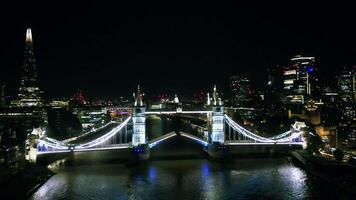 Scenic view of the Tower Bridge opening video