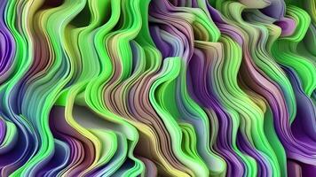 AI generated Abstract twisted holographic animation.Abstract liquid gradient background animation. video