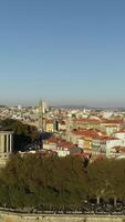 Vertical Video City of Porto Portugal Aerial View