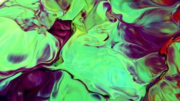 Liquid Color Paint Patterns Texture Top View video