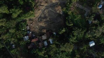 Aerial footage of a landslide in Deli Serdang, North Sumatra, Indonesia - Tanah longsor di Deli Serdang, Indonesia 4K Drone video